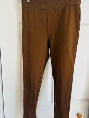 LOFT Petites Brown Ponte Leggings